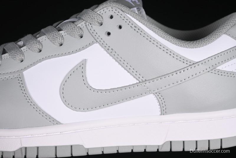 Nike SB Dunk Low White Grey Low-Top Casual Skate Shoes - HF5441-105