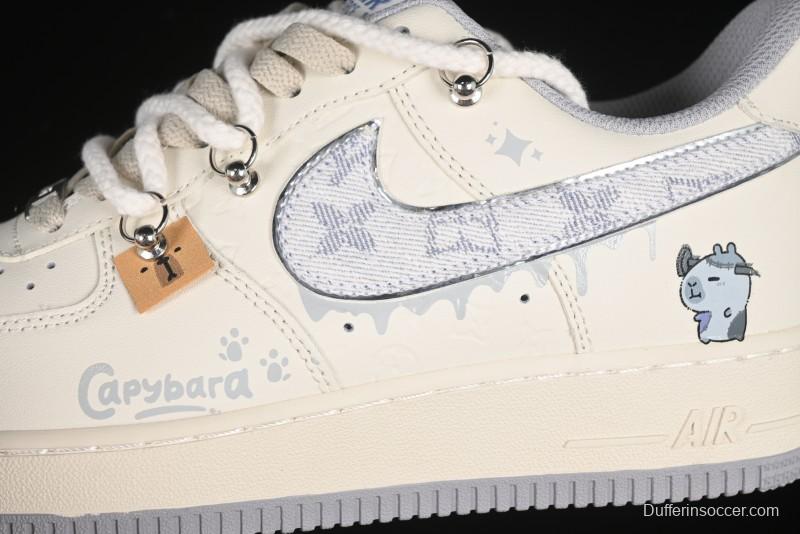 Nike Air Force 1'07 Low x Capybara "Frankenstein" Casual Sneakers - LV0506-220