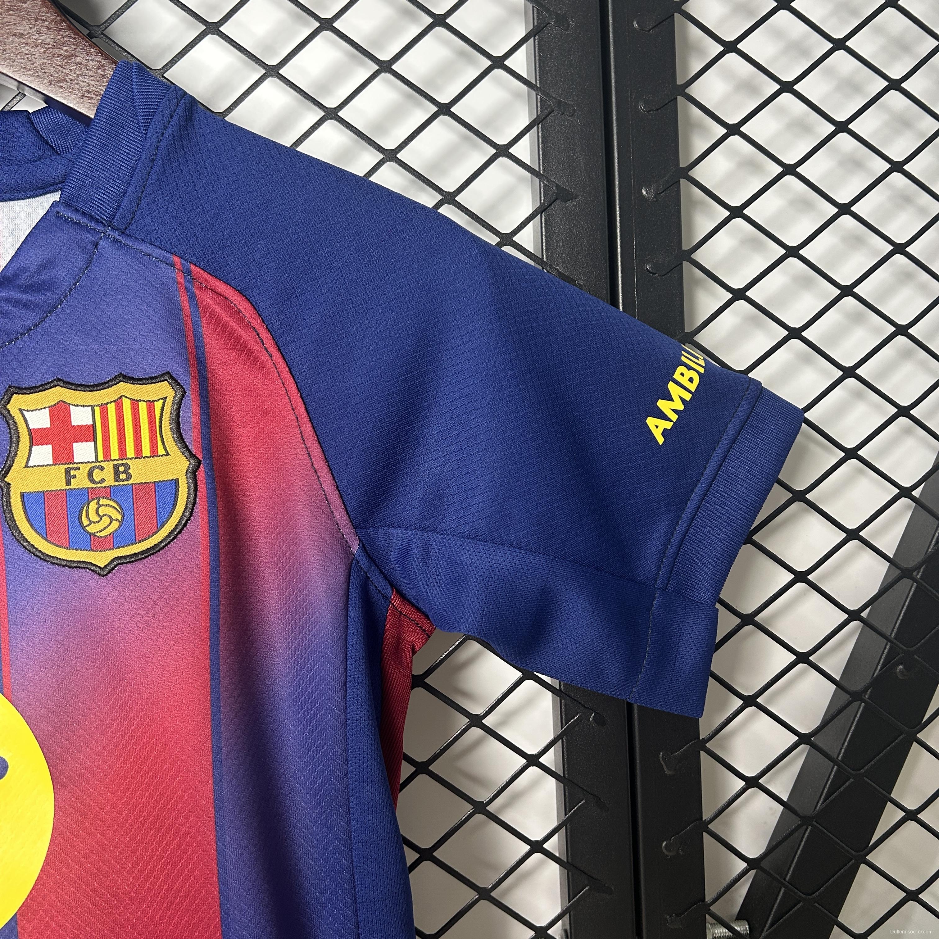 25/26 Kids Barcelona Home Size 16-28 Jersey