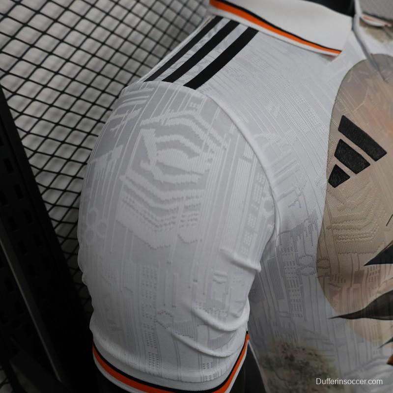 Player Version 2025 Japan White with Dragon Ball Goku Graphic Jersey