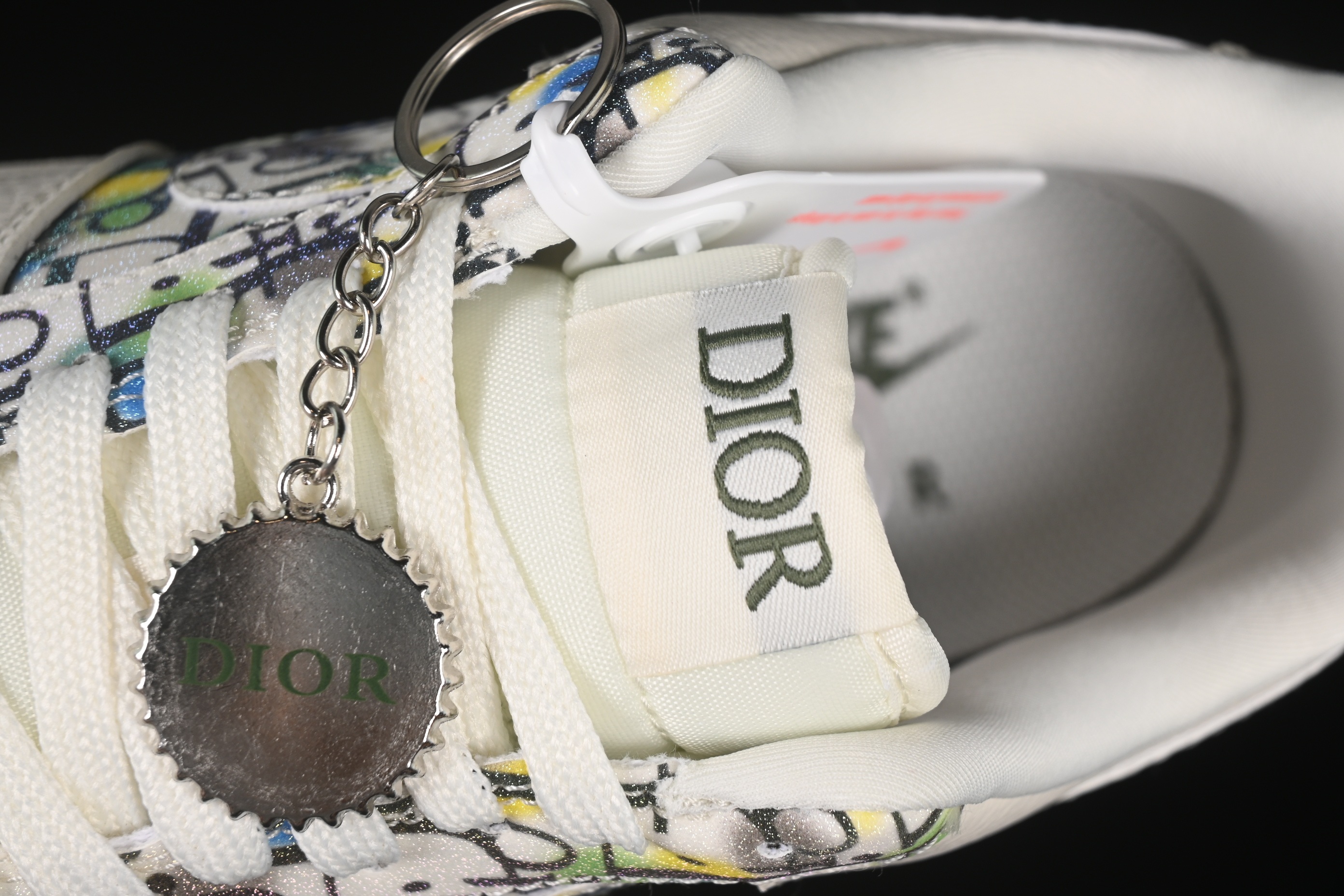 Nike Air Force 1 '07 Low Dior Collaboration Beige Green Floral Casual Sneakers - DF0188-065