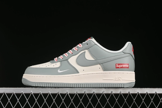 Nike Air Force 1 '07 Low Supreme Collaboration Shoes in Grey - ZH2598-319