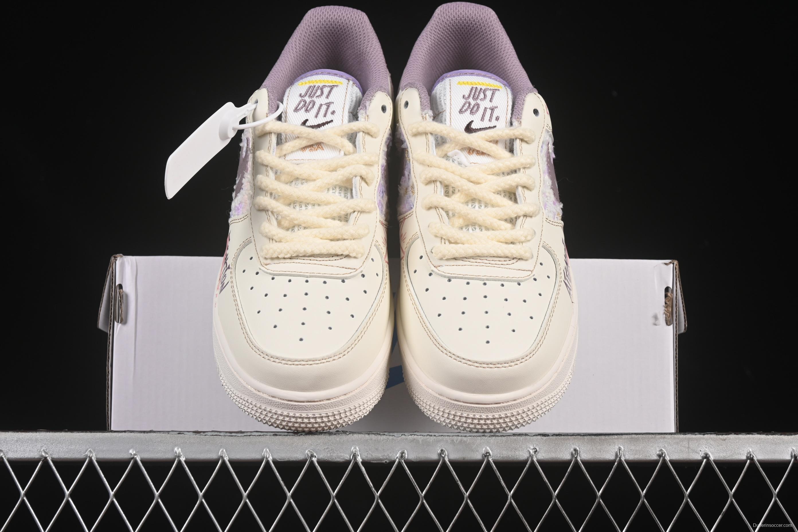 Nike Air Force 1'07 Low Purple Rabbit Baby Casual Sneakers - FJ7740-910