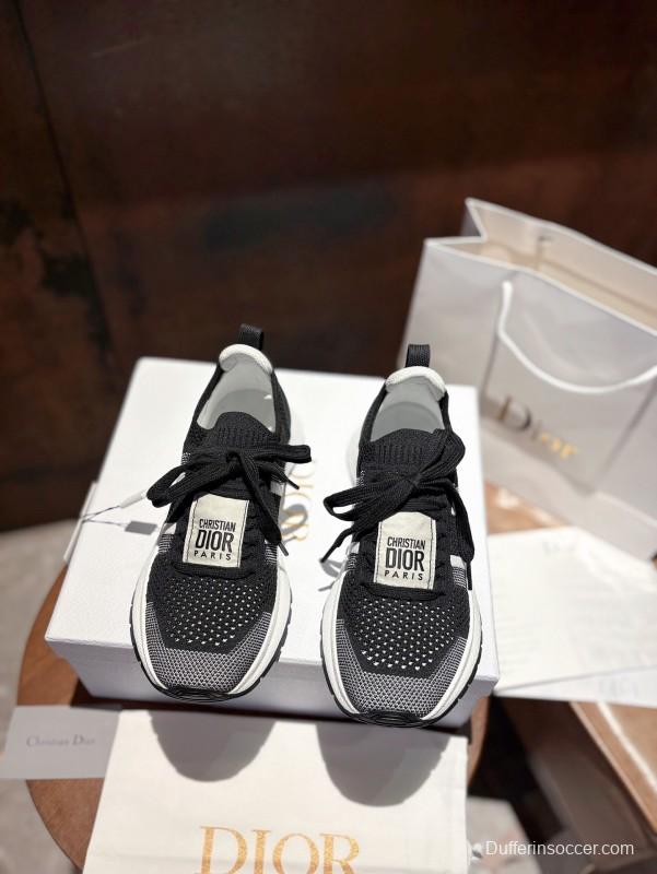 2025 Unisex Dior Black Grey Flyknit Sneaker LY00260