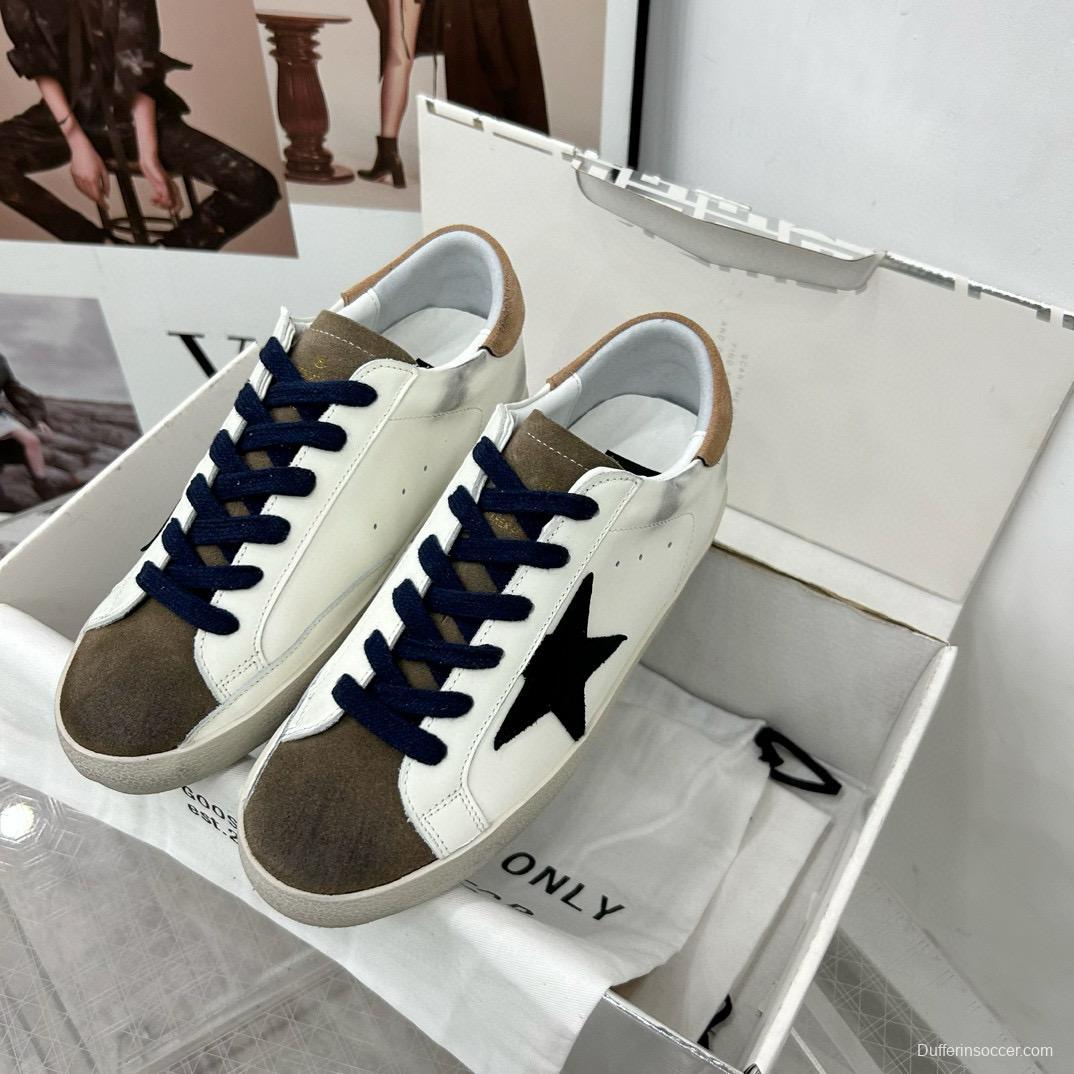 2025 Women GGDB White Black Suede Leather Sneakers