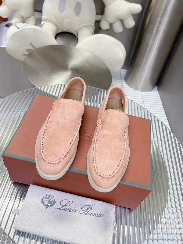 2025 Unisex Philipp Plein Beige Nubuck Loafers Soft Latex Sole LY00260