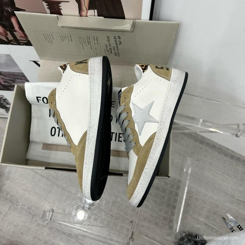 2024 Unisex GGDB White Beige Leather Suede Low Top Sneakers MJ00260