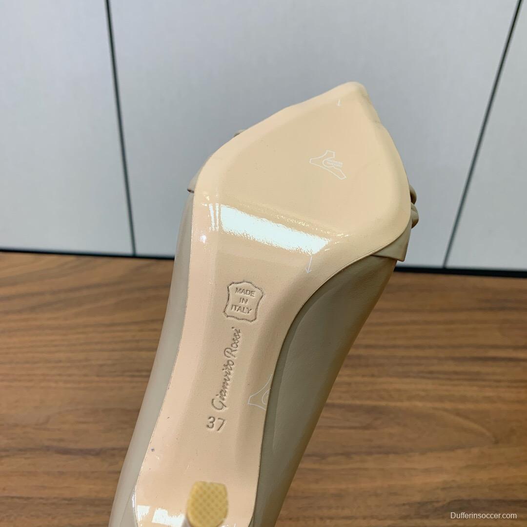 2025 Women Gianvito Rossi Beige Leather Pumps KFY00300