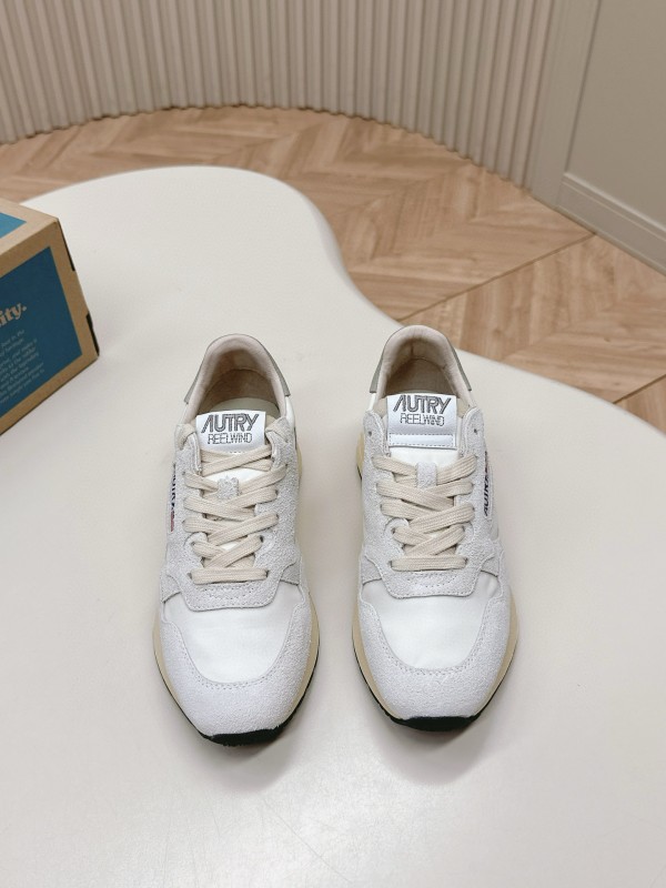 2024 Unisex Autry White Grey Leather Mesh Sneakers MJ00330