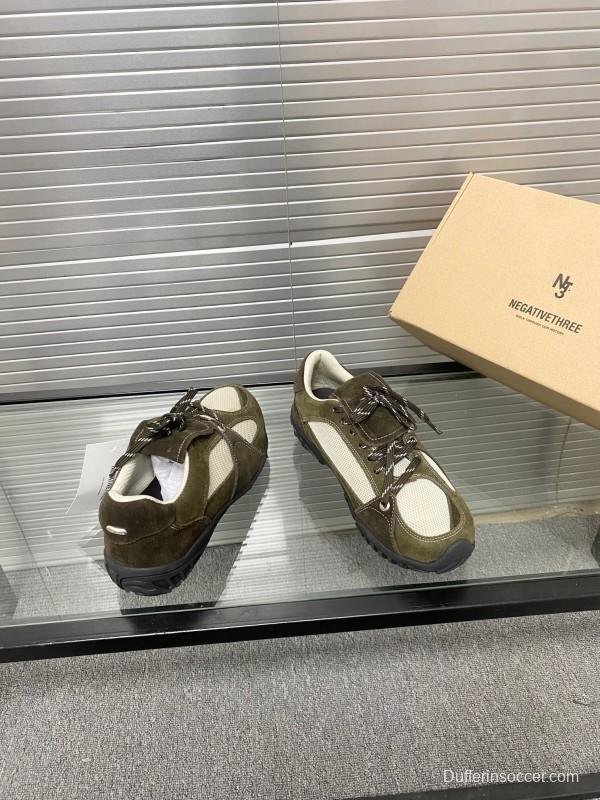 2025 Unisex Puma Brown White Silk Oxford Leather Sneakers KFY00280