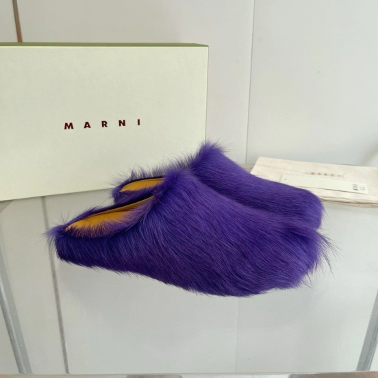 2024 Slippers Marni Purple Horsehair