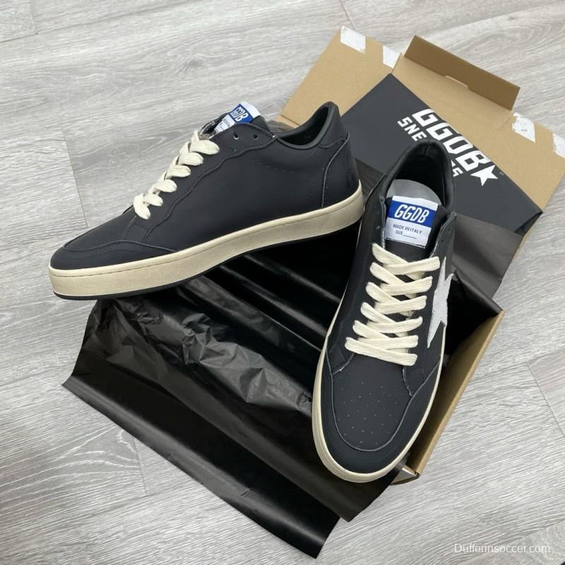 2024 Unisex GGDB Black White Leather Sneakers MJ00260