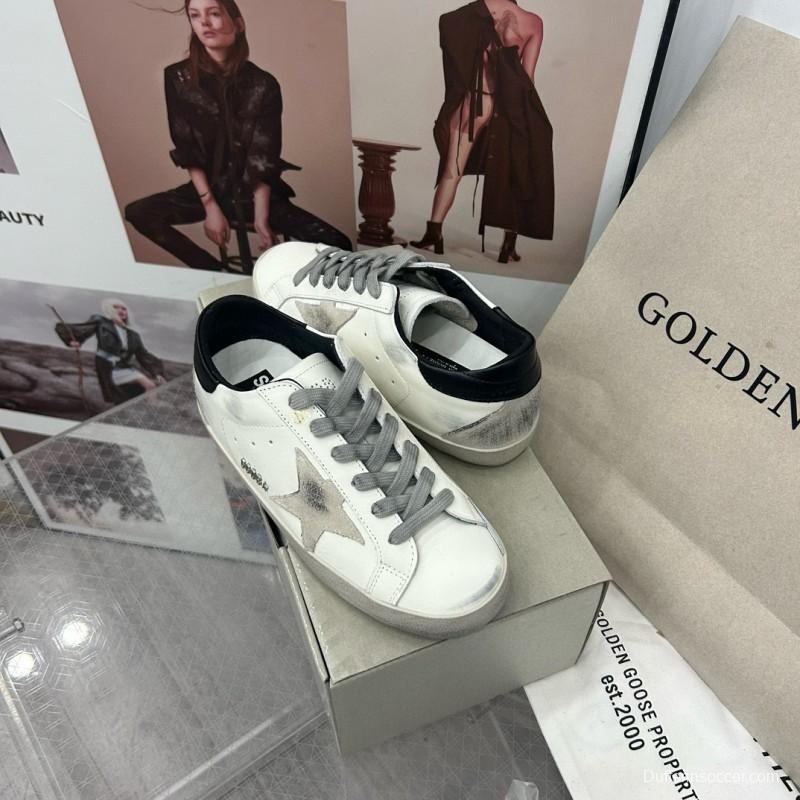 2024 Unisex GGDB White Black Leather Sneakers
