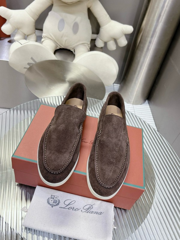 2024 Men Le Parmentier Brown Suede Loafers MJ00270