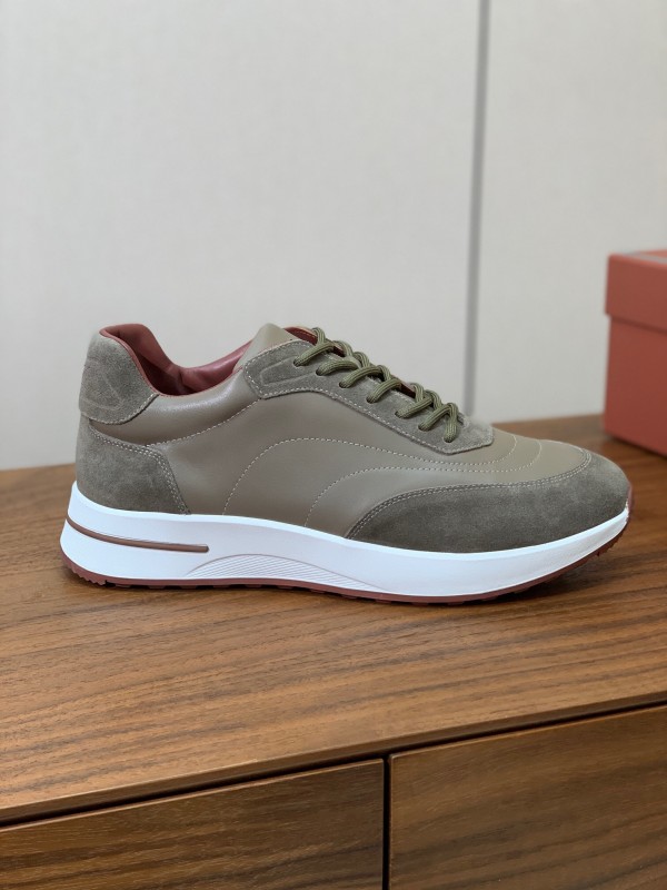2025 Unisex LP Khaki Brown Suede Leather Sneakers LY