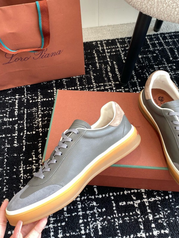2024 Unisex LP Grey Suede Leather Plimsolls MJ00320