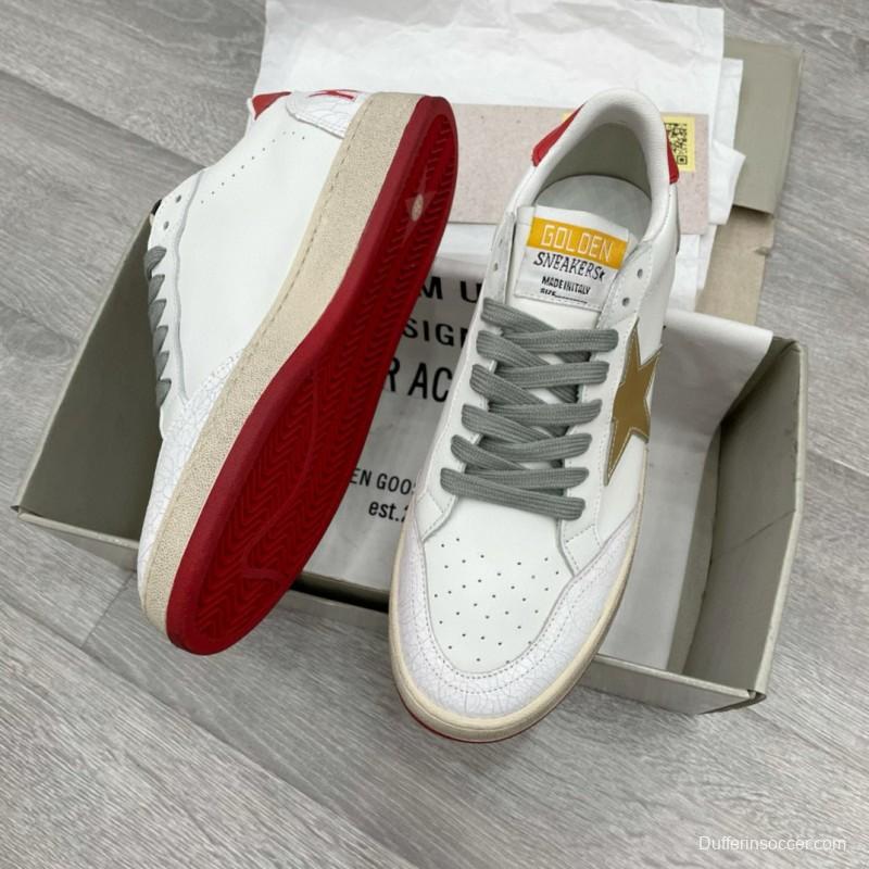 2024 Unisex GGDB White Red Beige Leather Sneakers MJ00260