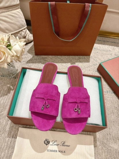2025 Slippers Le Parmentier Pink Suede Slippers