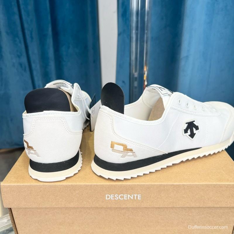 2024 Unisex Descente White Canvas Plimsolls MJ00280