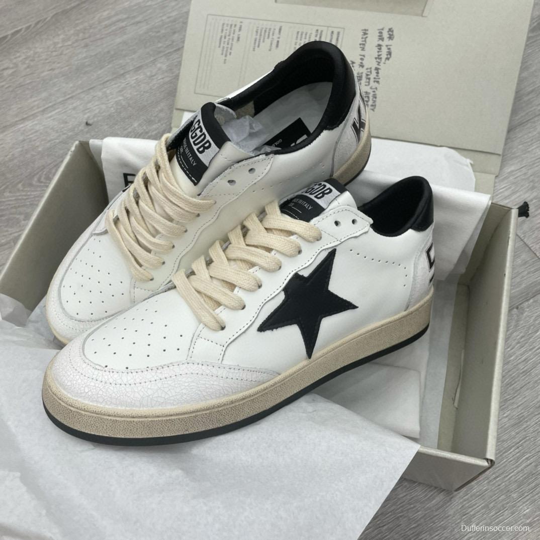 2024 Unisex GGDB White Black Leather Sneakers MJ00260