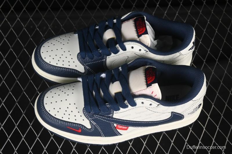 Nike Travis Scott x Fragment Design x Air Jordan 1 Low OG SP AJ1 Low Top Casual Sneakers - XZ5749-009