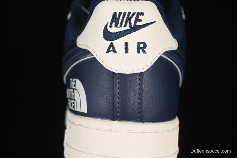Nike Air Force 1'07 Low North Face Collaboration Dark Blue Sole Casual Sneakers - ZH2598-318