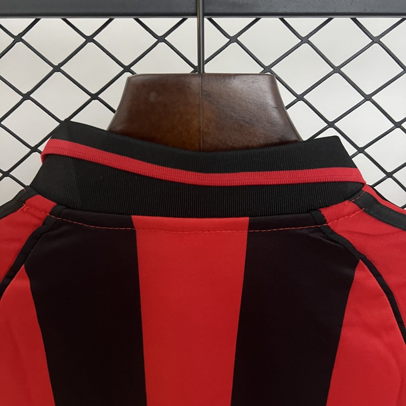 Retro 98/99 Kids AC Milan Home Size 16-28 Jersey