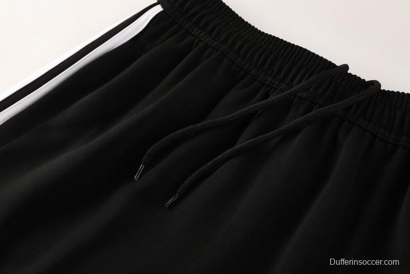 2025 Adidas Black/Grey Full Zipper Jacket +Long Pants