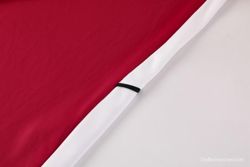 2025 Nike Red Full Hoodie Zipper Jacket +Long Pants