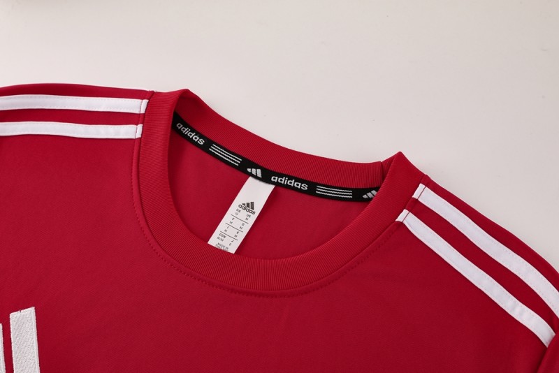 2025 Adidas Red Short Sleeve Jersey+Shorts