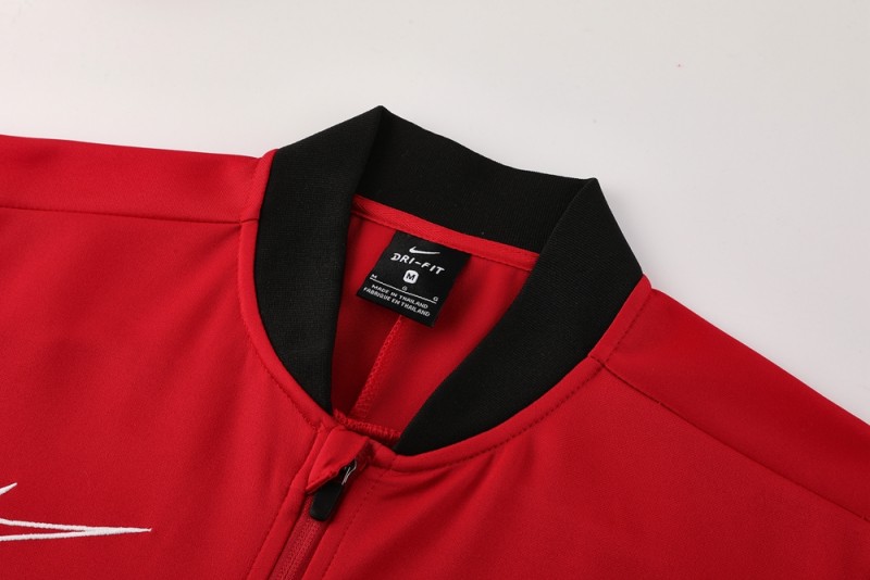 2025 NIKE Red Full Zipper Jacket + Long Pants