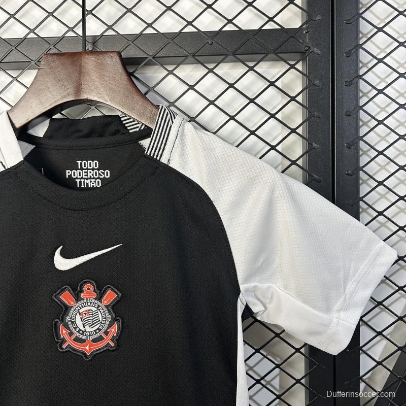 25/26 Kids Corinthians Home Size 16-28 Jersey