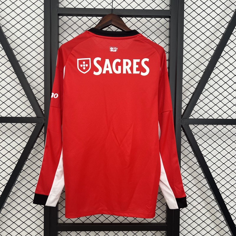 25/26 Long Sleeve Benfica Home Jersey