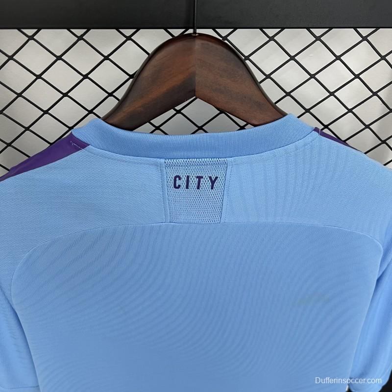 19/20 Retro Manchester City Home Jersey
