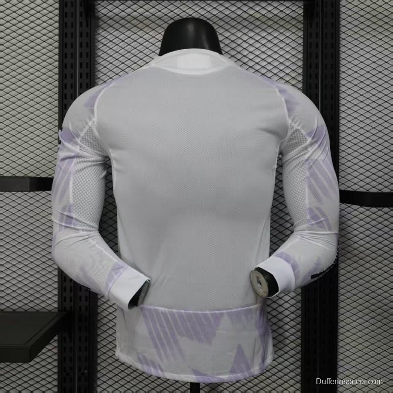 Player Version 25/26 Manchester United Away Long Sleeve Jersey