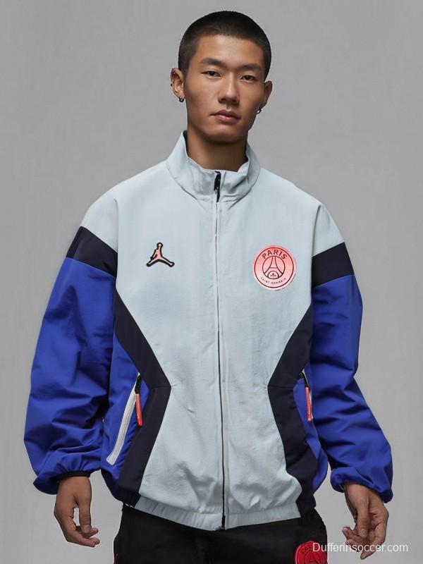 25/26 PSG Retro Color Block Track Jacket Set - Blue/Black/Pink Collection Windbreaker 3 Colors