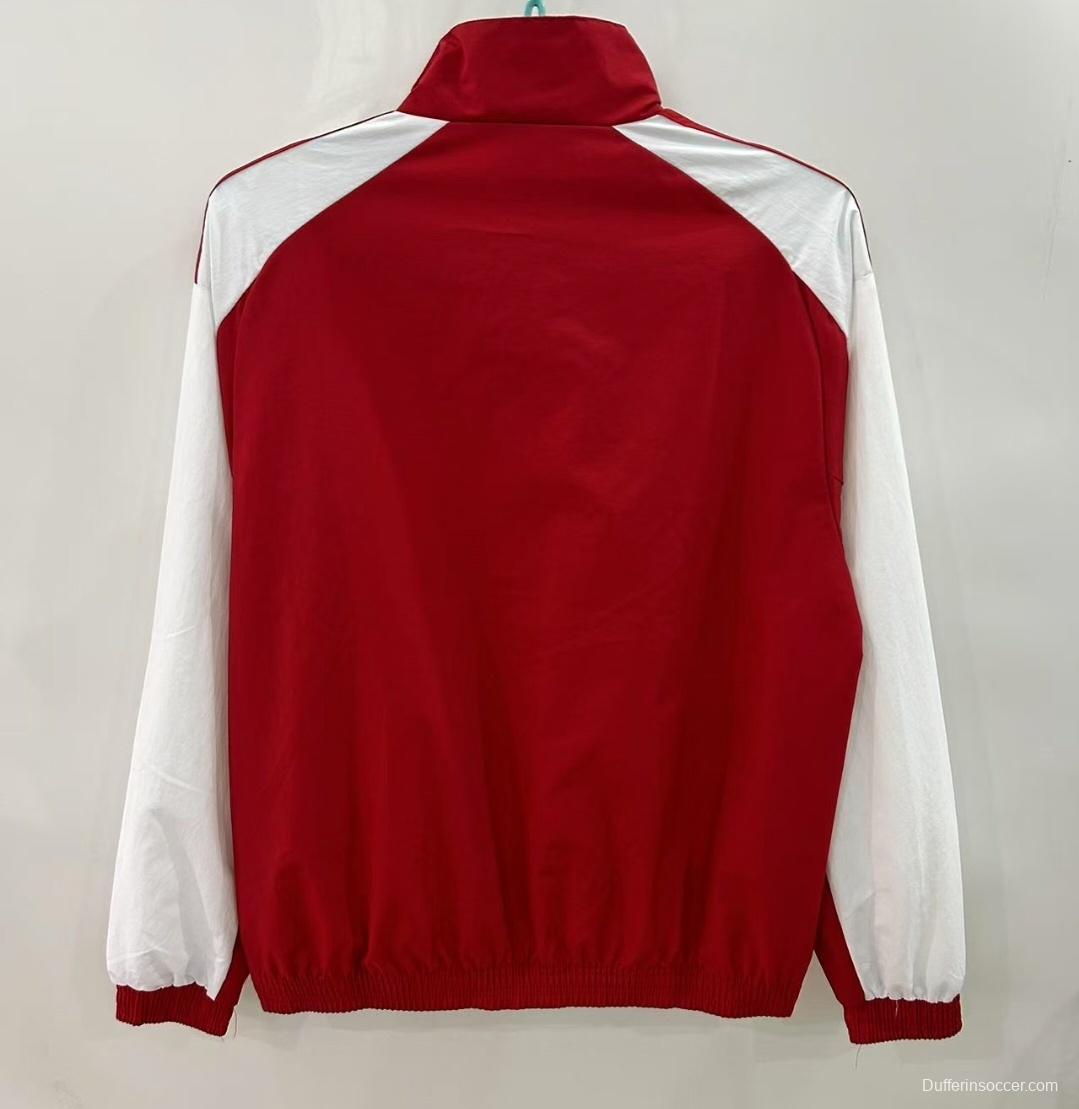 25/26 Arsenal Red/White Windbreaker