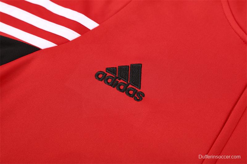 Retro 03/04 AC Milan Red Half Zipper Jacket