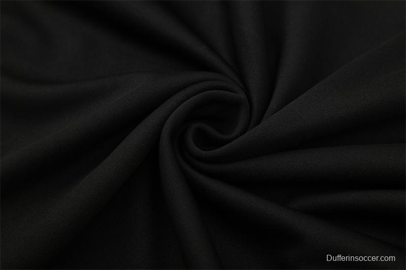 Retro 11/12 Real Madrid Black Half Zipper Jacket