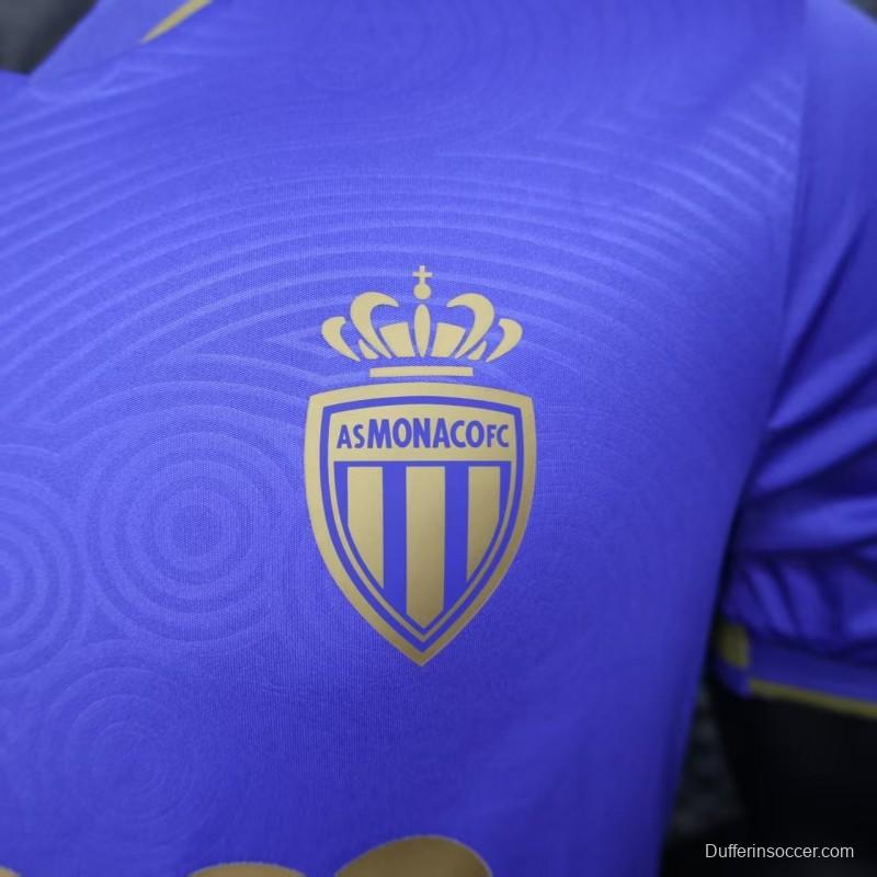 Player Version 25/26 Monaco Away Blue Jersey