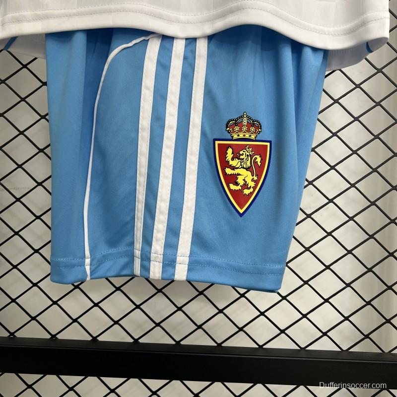 25/26 Kids Real Zaragoza Home Jersey