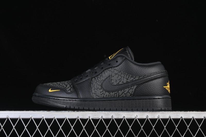Nike Air Jordan 1 Low Elephant Print Casual Sneakers - IM6568-010