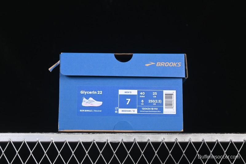 Brooks Glycerin 22 Cushioned Marathon Nitrogen Running Shoes - 1204341B110