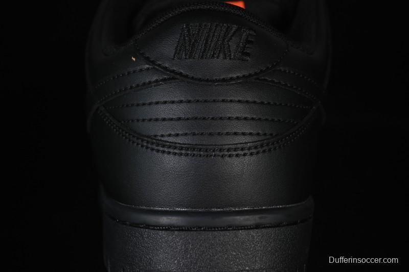 Nike SB Dunk Low Pro ISO Triple Black Skate Shoes - FJ1674-001