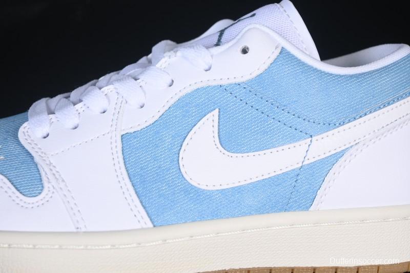 Nike Air Jordan 1 Low Denim Retro Basketball Shoes - HQ2004-400