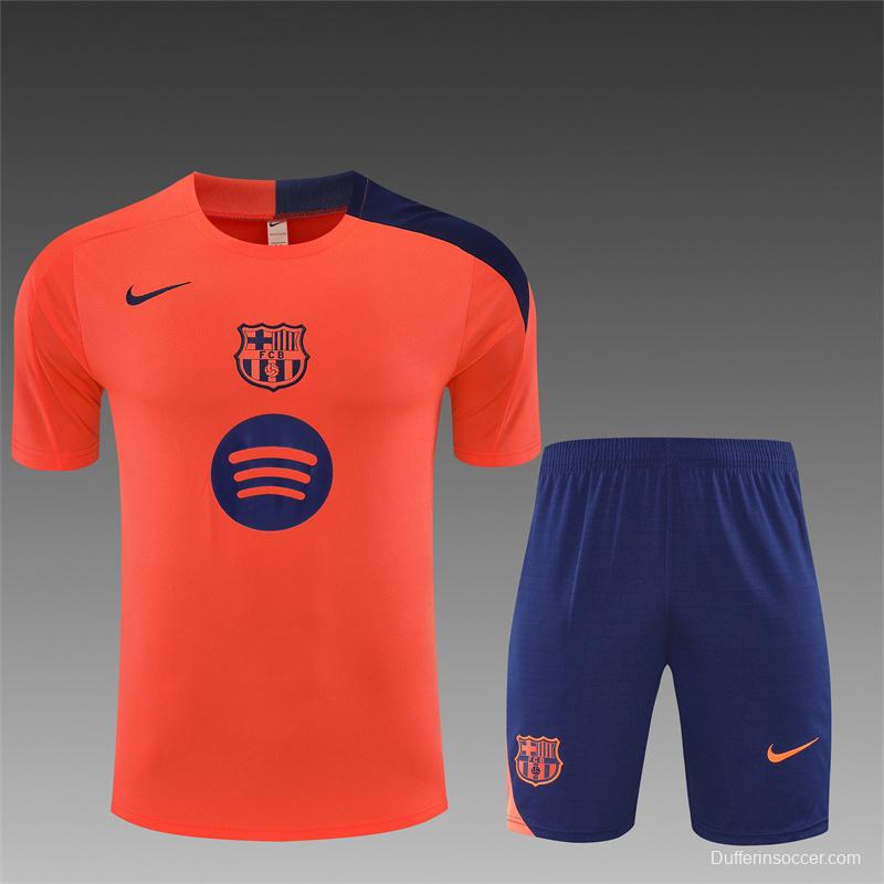 25/26 Barcelona Orange T90 Short Sleeve Jersey+Shorts
