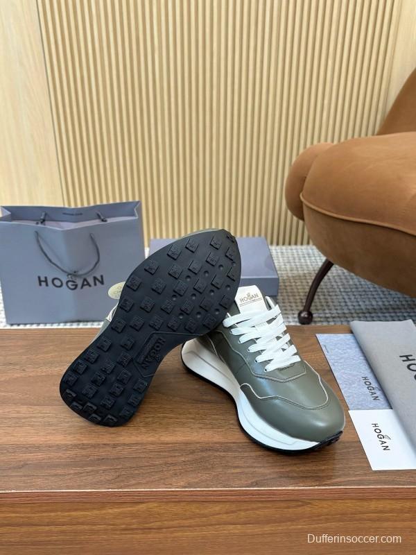 Hogan H-STRIPES Series Couple Thick Sole Dad Shoes Flying Boat Shoes Casual Sports Shoes - AS00350