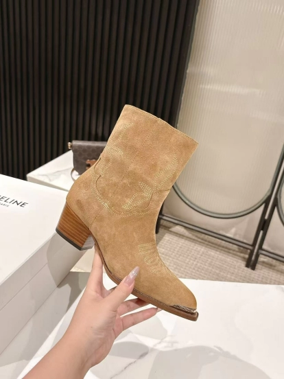 CELINE Fall/Winter 2025 Retro Fashion Ankle Boots - LY00440