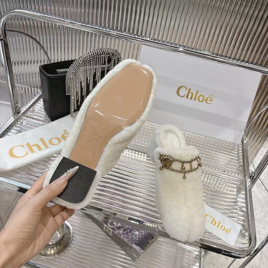 Chloe 2025/SS Real Fur Slippers - LY00320