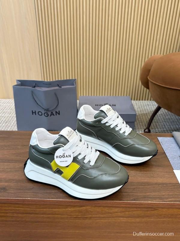 Hogan H-STRIPES Series Couple Thick Sole Dad Shoes Flying Boat Shoes Casual Sports Shoes - AS00350